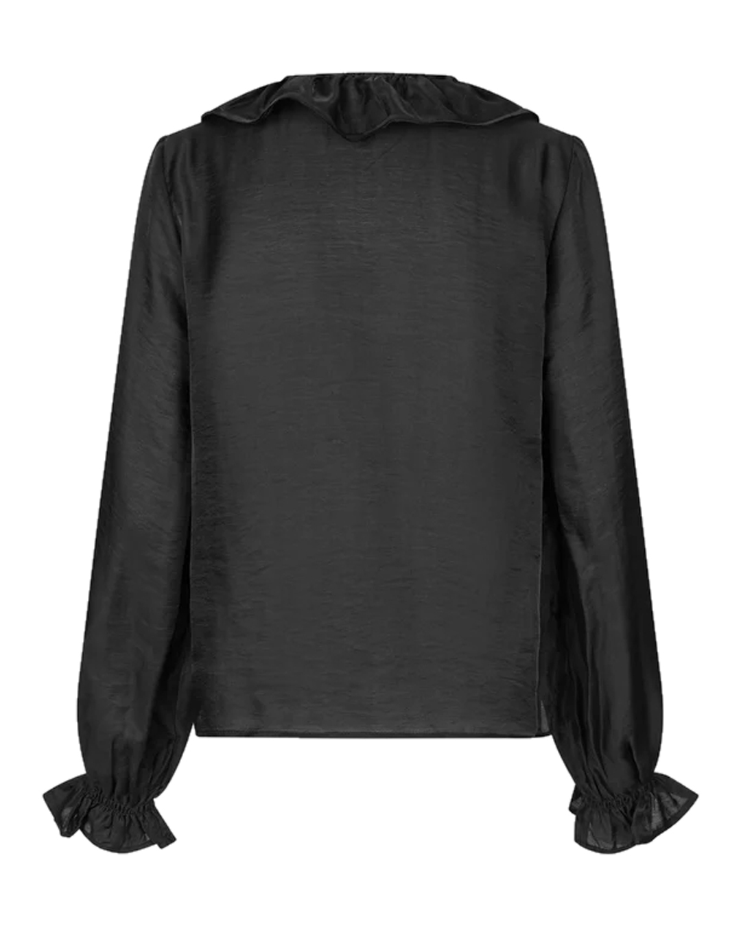 Blus Saggie volang fram svart - 7