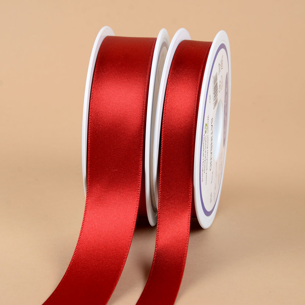 SATIN RIBBON - DARK RED - 2