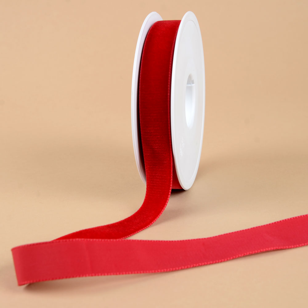 VELVET RIBBON - DARK RED - 3