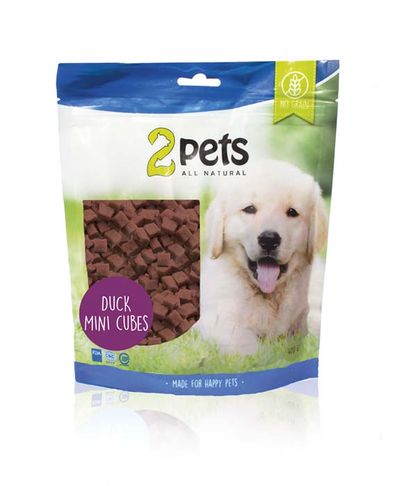 2pets Dogsnack Duck MiniCubes - 2