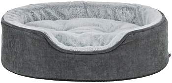 Vital Hundbädd Lino Soft, 60 × 45 cm, grå/ljusgrå