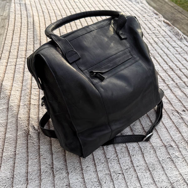 Unmade - Croco Leather Big Bag Black - 6