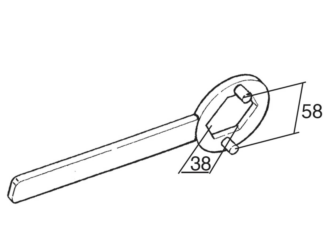 Für große Mutter = 38mm,C--C Gegenstück Kupplungsglocke = 58mm - 2