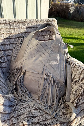 Unmade - Leather Bag Big Grey