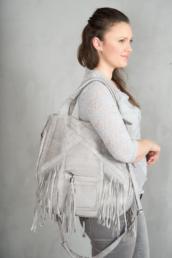 Unmade - Leather Bag Big Grey - 4