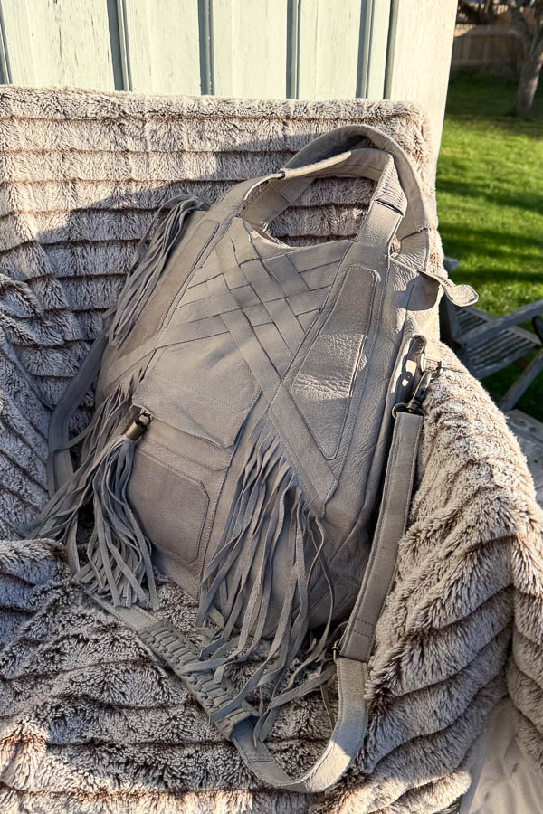 Unmade - Leather Bag Big Grey - 7