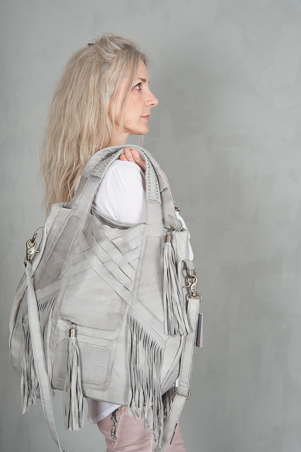 Unmade - Leather Bag Big Grey - 5