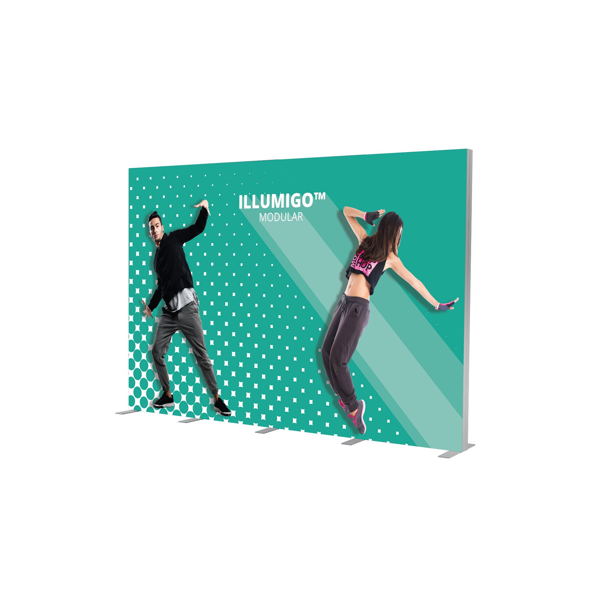 Ljuslåda ILLUMIGO Modular B 3850 x H 2480 mm