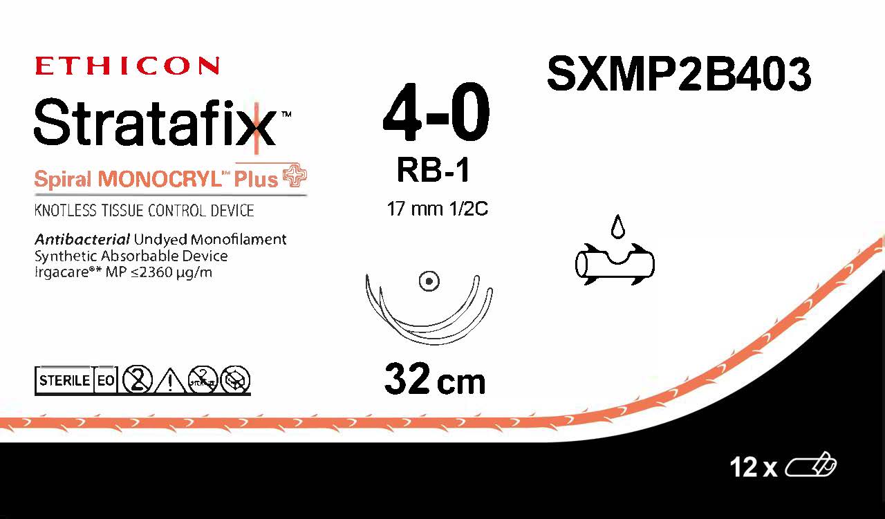 Stratafix 4-0, SXMP2B403,  2xRB-1 32 cm undyed