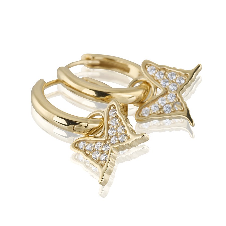 Hopea korvakorut PETITE PAPILLION SPARKLING CREOL Gilt - 2
