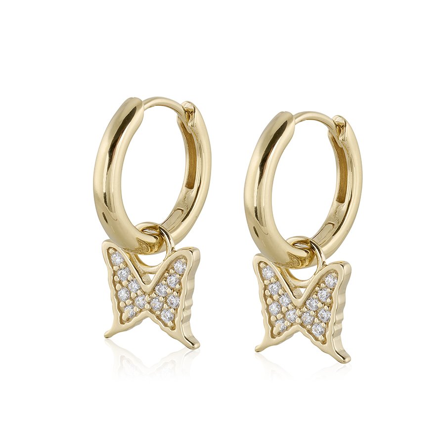 Hopea korvakorut PETITE PAPILLION SPARKLING CREOL Gilt