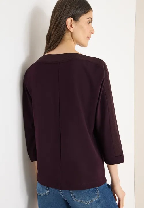 TOS Batwing With Shiny Tape - Eggplant Red - Cecil - 4