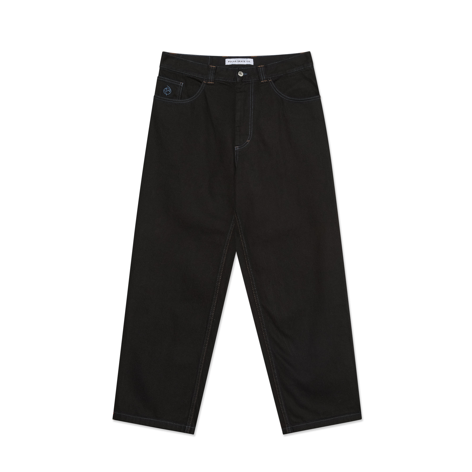 Polar Skate Co. Big Boy Byxor Black/Blue Stitching