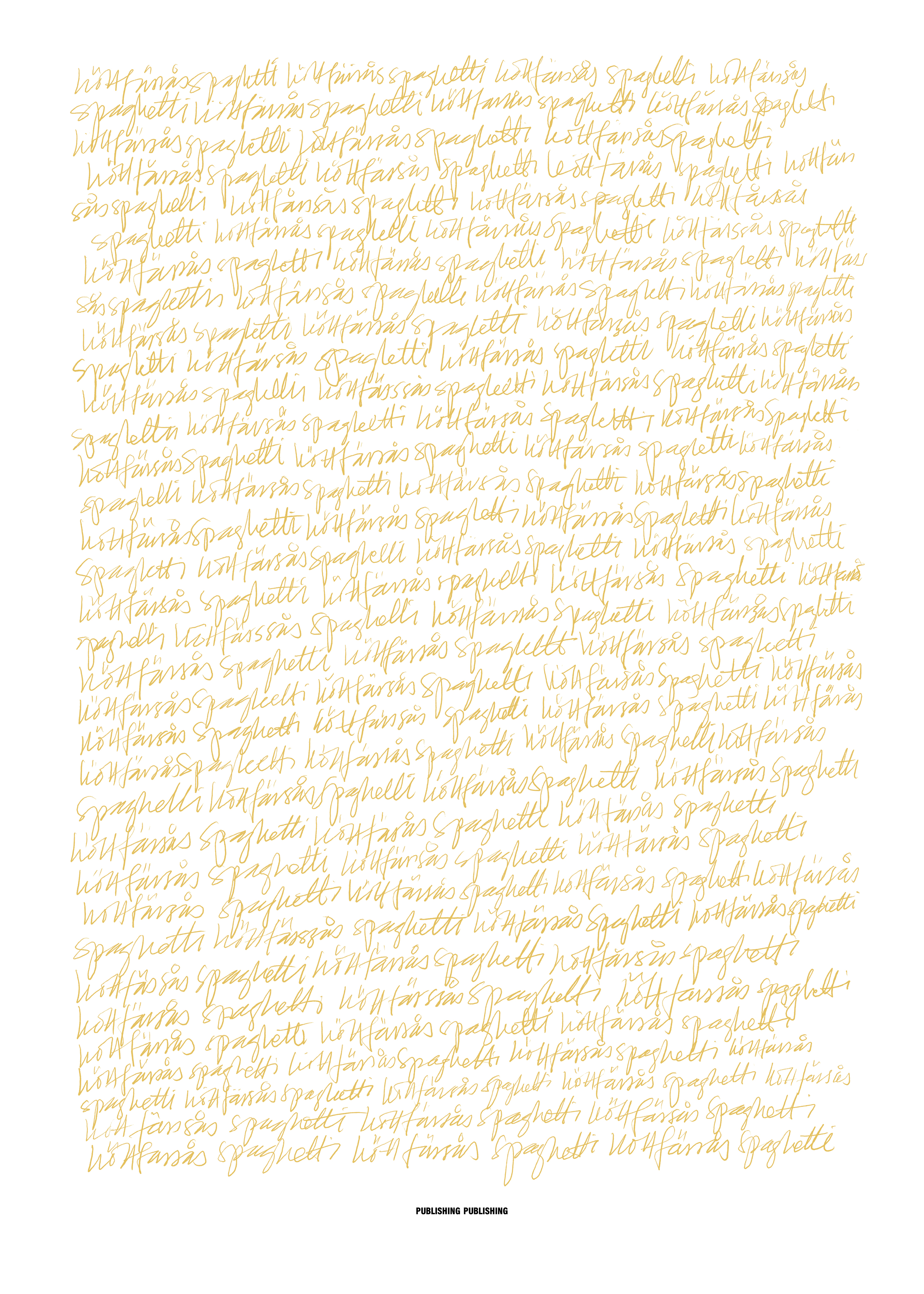 PUBLISHING KöttfärsåsSpaghetti – Yellow - 3