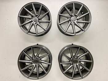 KAMPANJ | 4 st | NYA Fälgar | EX5 Right/Left Gloss Graphite | 5x112 8x17 ET35 66.6