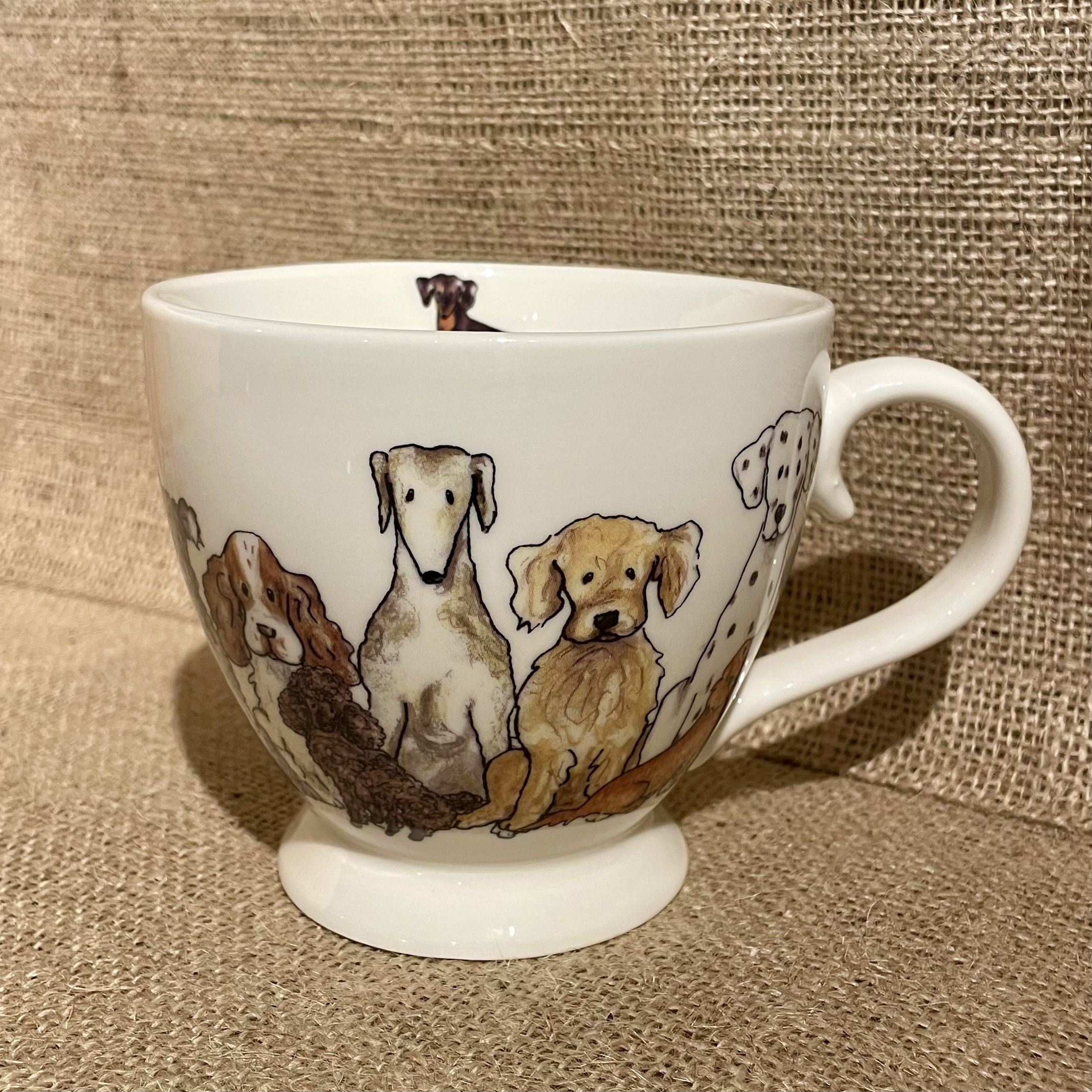 Tekopp med djurmotiv - hund - 2