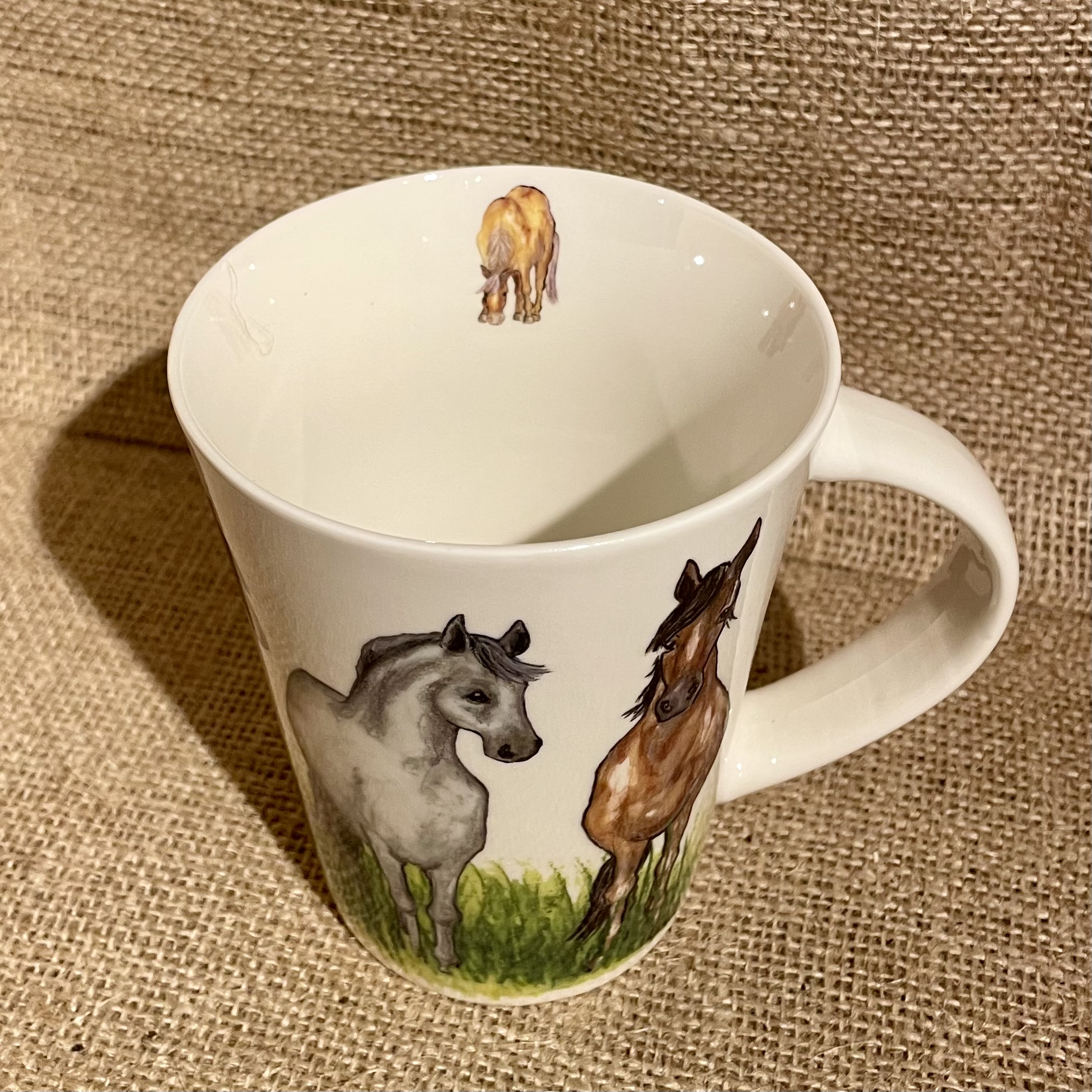 Kaffemugg med djurmotiv - häst