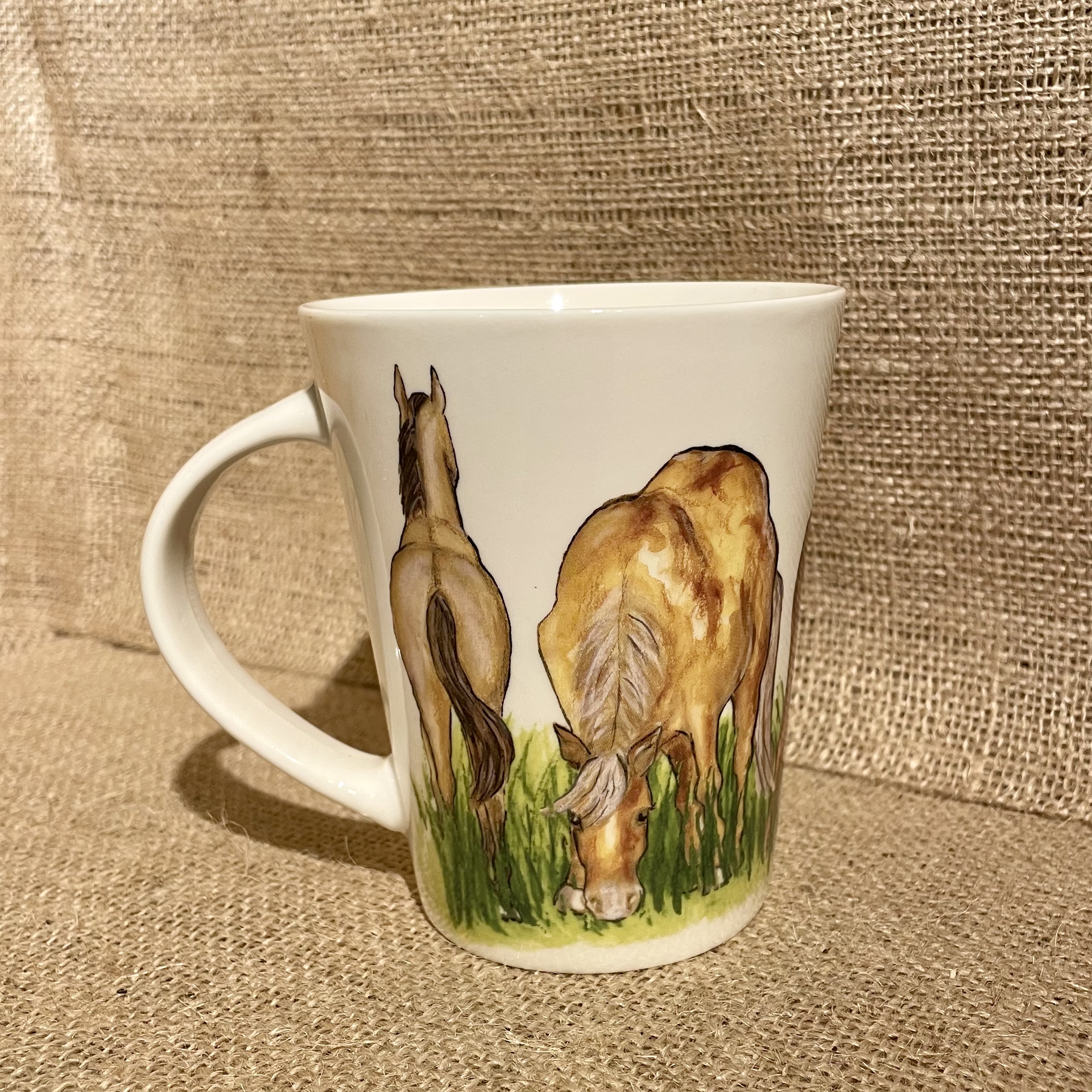 Kaffemugg med djurmotiv - häst - 4