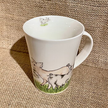 Kaffemugg med djurmotiv - gris