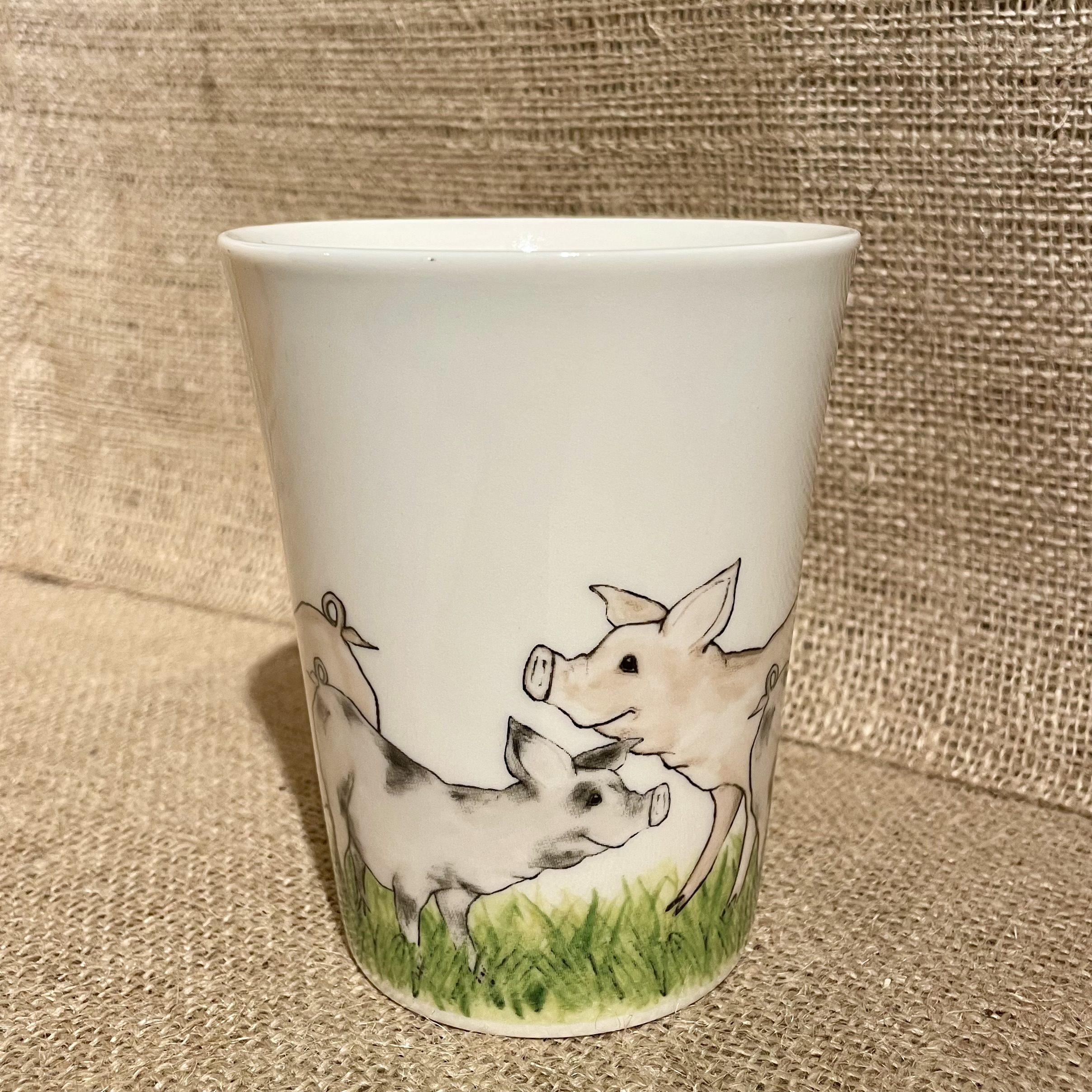 Kaffemugg med djurmotiv - gris - 3