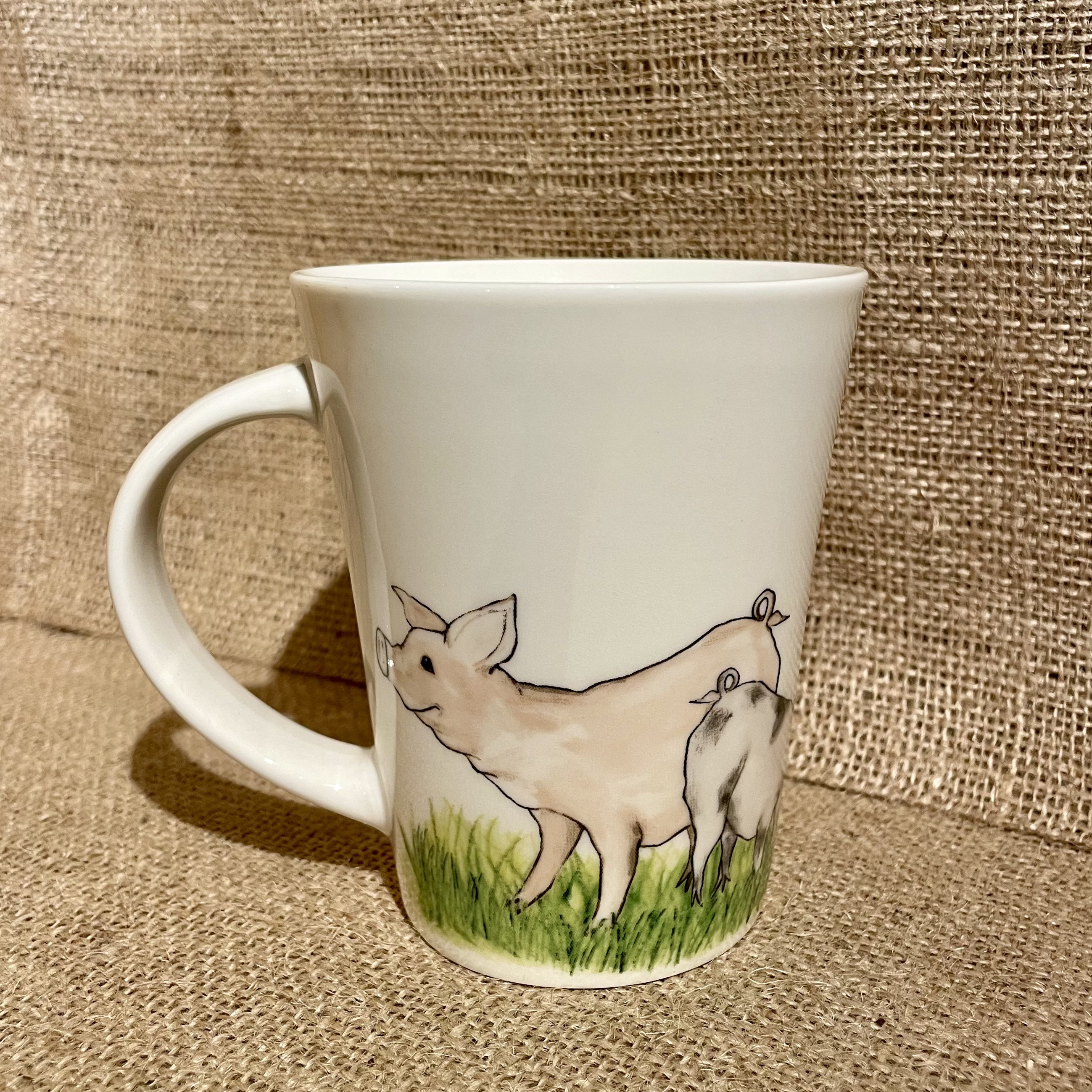 Kaffemugg med djurmotiv - gris - 4