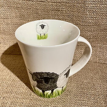 Kaffemugg med djurmotiv - får