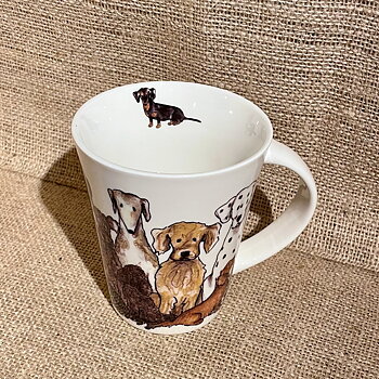 Kaffemugg med djurmotiv - hund