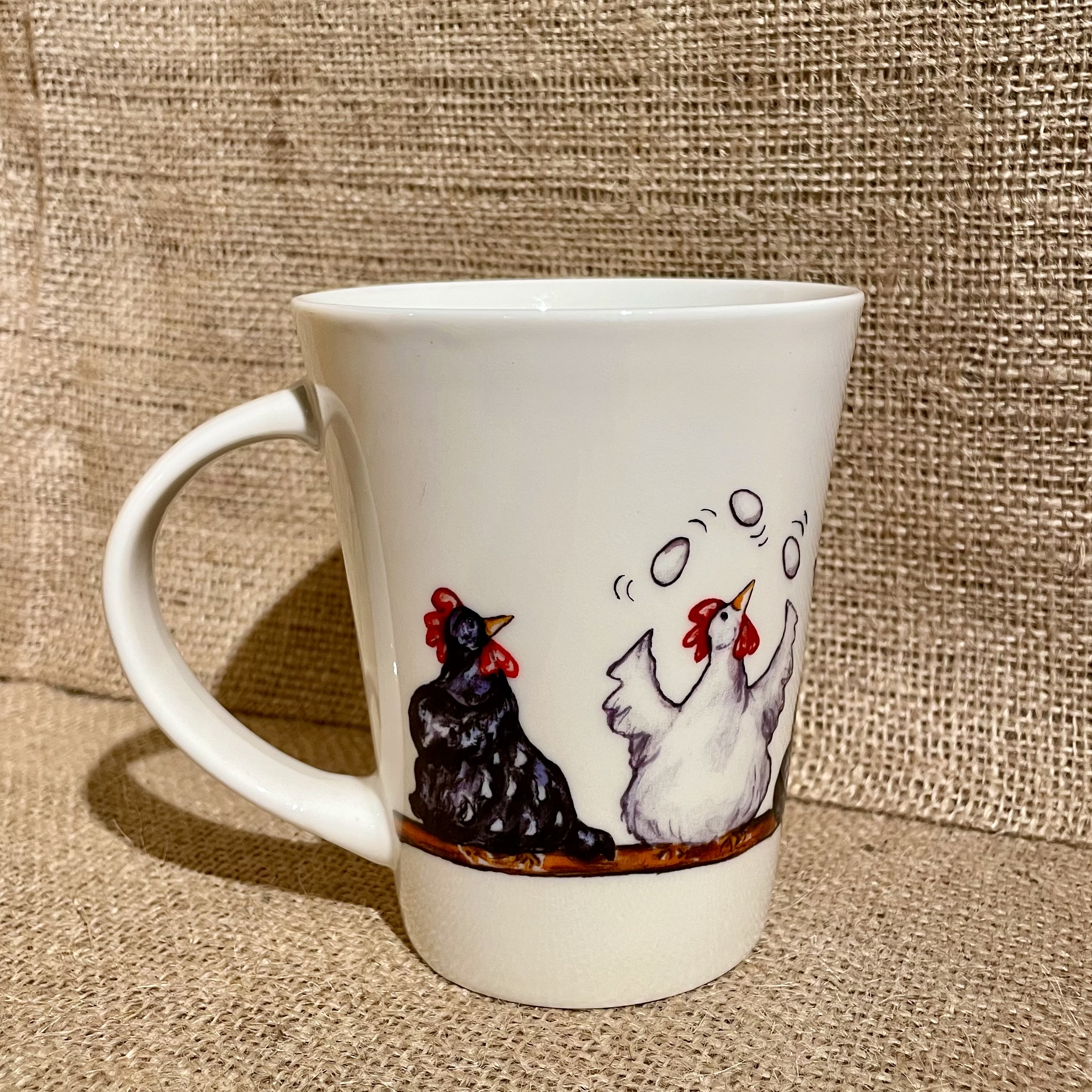 Kaffemugg med djurmotiv - höna - 4