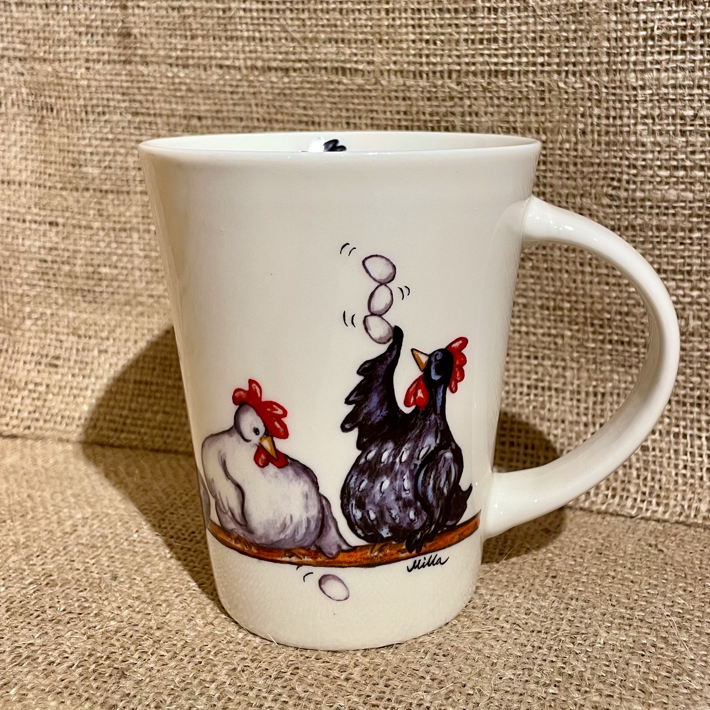 Kaffemugg med djurmotiv - höna - 2