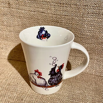 Kaffemugg med djurmotiv - höna
