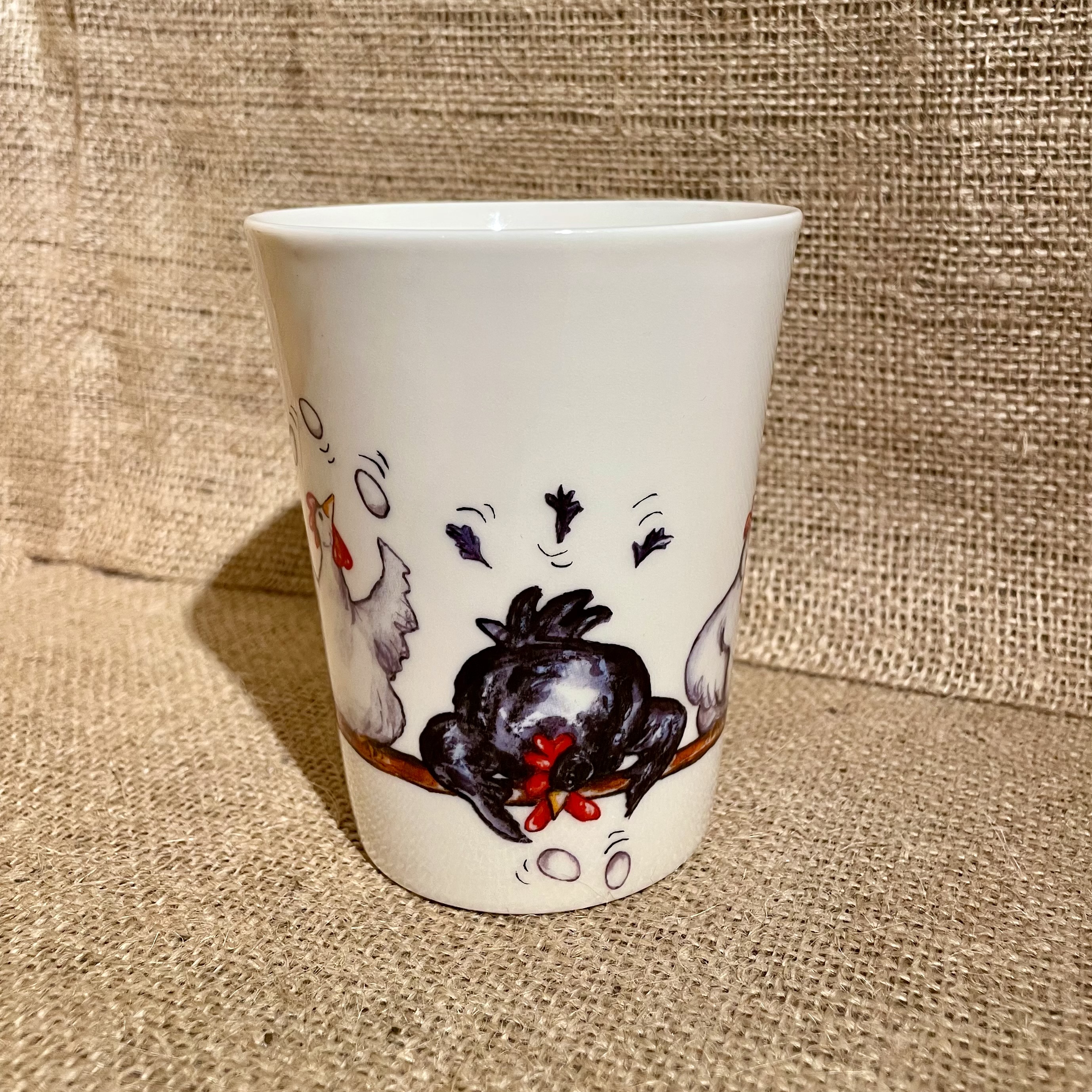 Kaffemugg med djurmotiv - höna - 3