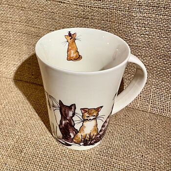 Kaffemugg med djurmotiv - katt