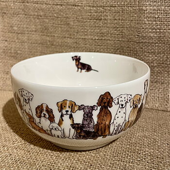 Skål med djurmotiv - hund