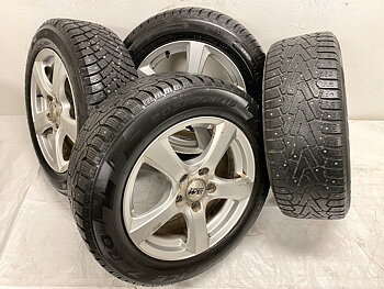 Kompletta Vinterhjul DUBB | 16" BM Racing Mazda 3 2013-2019 5x114.3 7x16 ET45 67.1 + 2 st 205/60 R16 96T GreenMax WinterGrip | V12-2024 | 8|8 mm + 2 st 205/60 R16 96T Pirelli Ice Zero | V26-2013 | 4|6mm