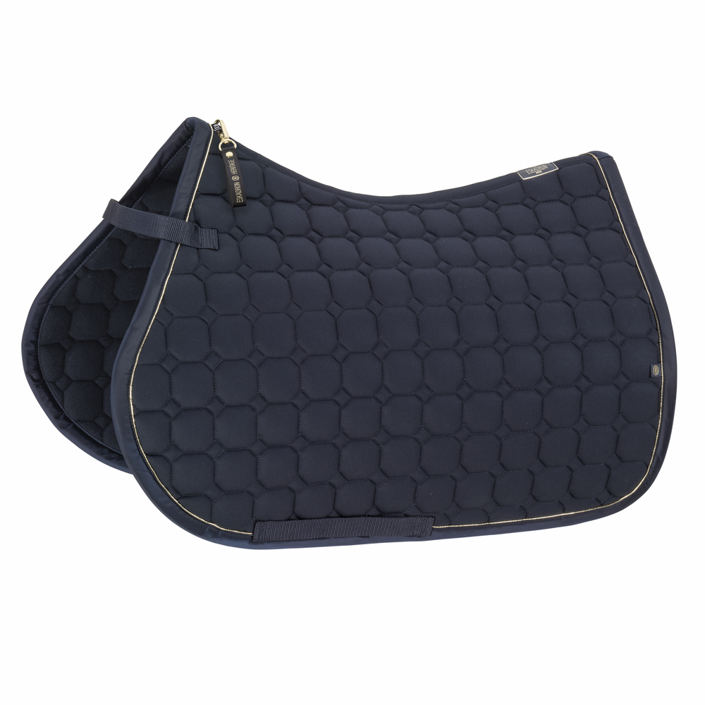 Eskadron Heritage 25/26 Cotton Saddle Pad - Navy - stylish