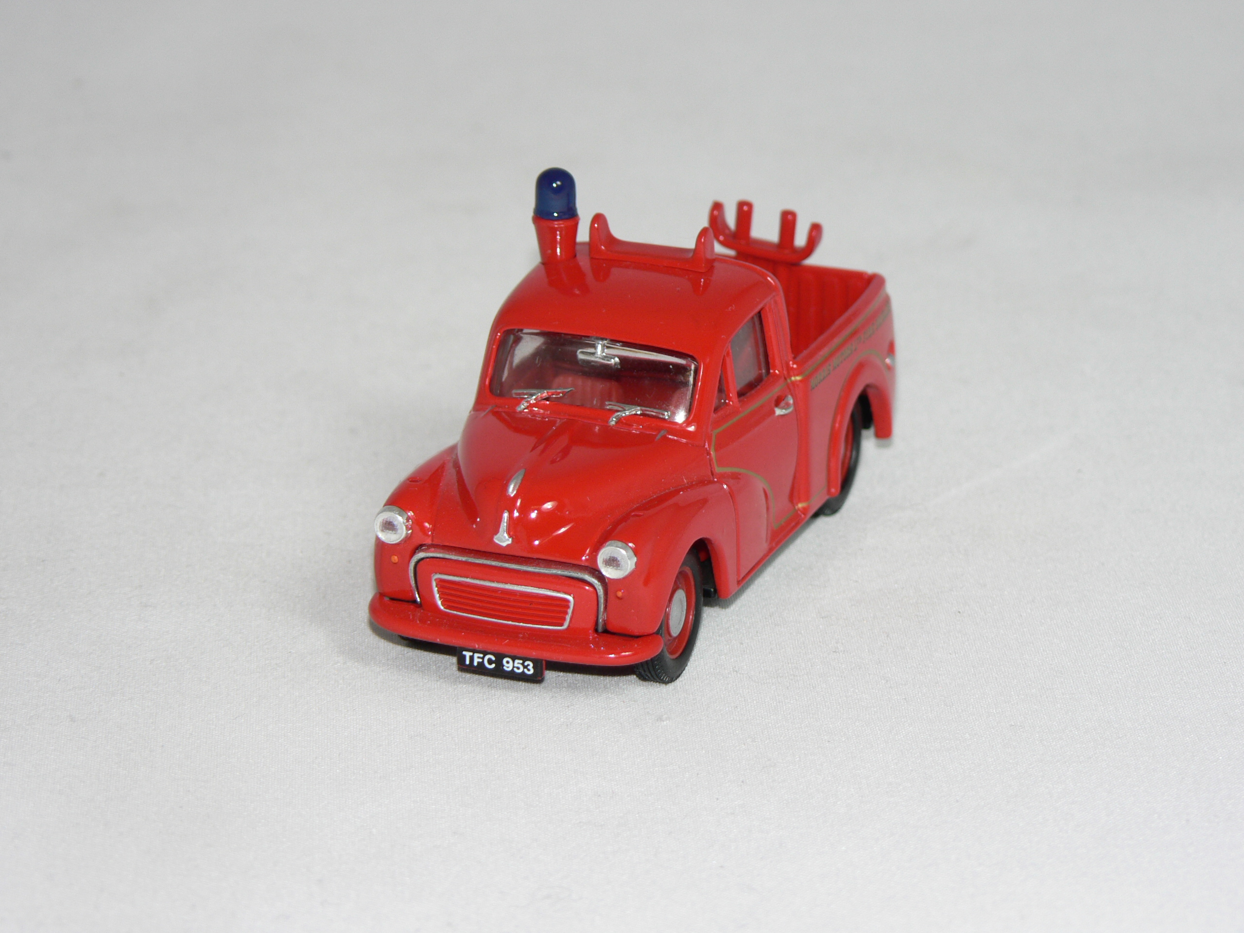 Morris Minor  Pick Up  Brandbil  1:43  Corgi ( Stege Saknas )