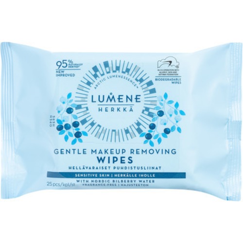  Lumene Herkkä Gentle Makeup Removing Wipes, 25 st