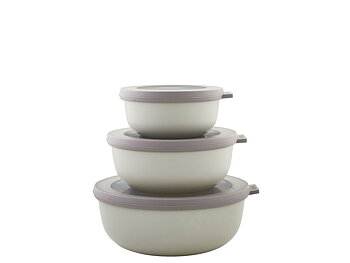 Mepal Cirqula låg Skålset 3 st Nordic white