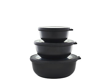 Mepal Cirqula låg Skålset 3 st Black