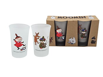 Mumin Miniglas 5 cl - 2-Pack - Lilla My, Sniff & Snusmumriken