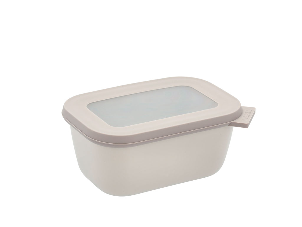 Mepal Cirqula Rektangulär skål m lock 750 ml Nordic white