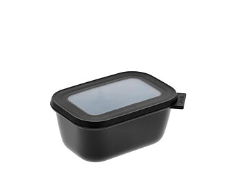 Mepal Cirqula Rektangulär skål m lock 750 ml Black