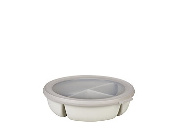 Mepal Cirqula Skål med lock trio Diameter 22 cm Nordic white