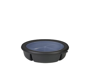 Mepal Cirqula Skål med lock trio Diameter 22 cm Black