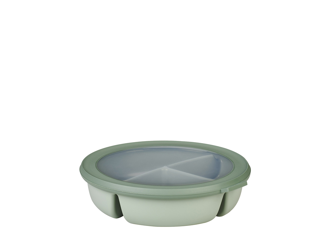 Mepal Cirqula Skål med lock trio Diameter 22 cm Nordic sage