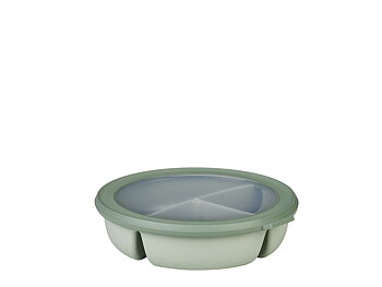 Mepal Cirqula Skål med lock trio Diameter 22 cm Nordic sage