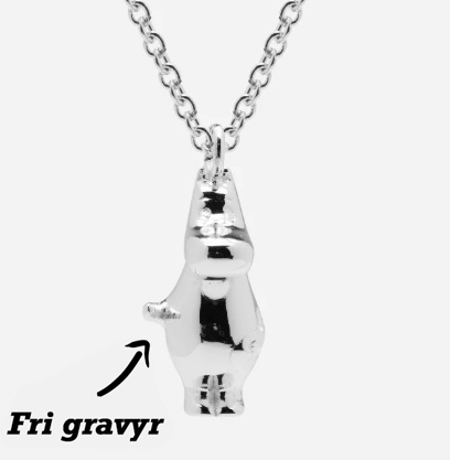 Moomin Necklace Silver plated free engraving