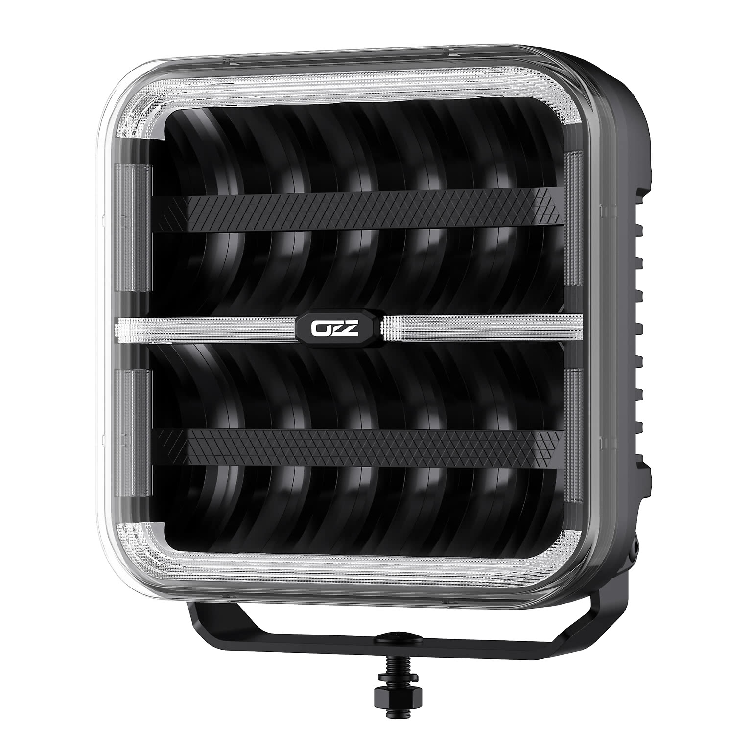 OZZ Square 9 LED Driving Light | Black - 3