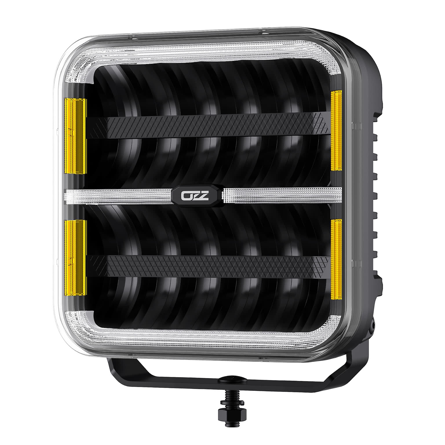 OZZ Square 9 LED Driving Light | Black - 2