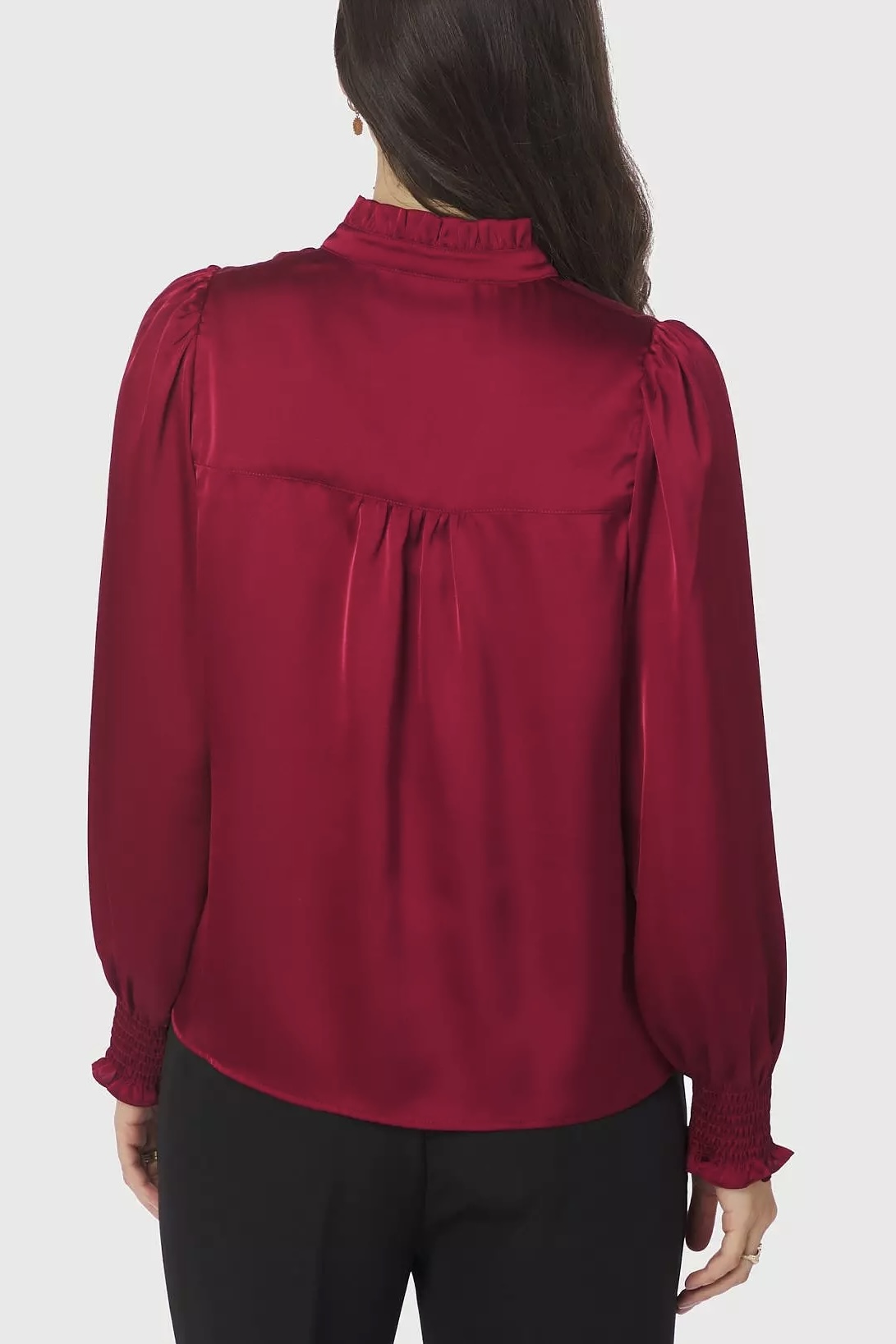 Neo Noir  - Zamola Blouse Dark Red - 3